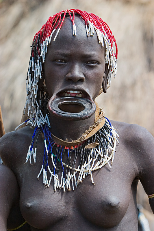 60   Woman from the Mursi tribe